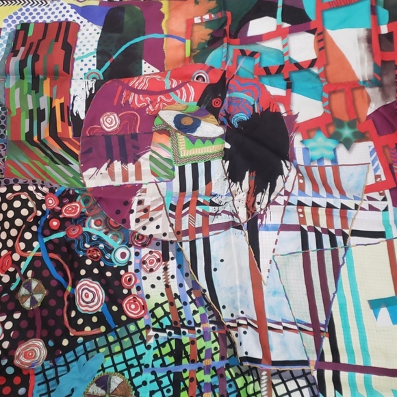 Small Christain Lacroix silk scarf - Picture 3 of 3